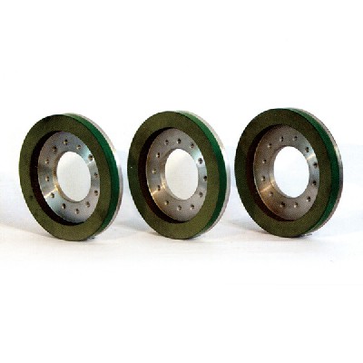 Dry squaring wheel and chamfering wheel